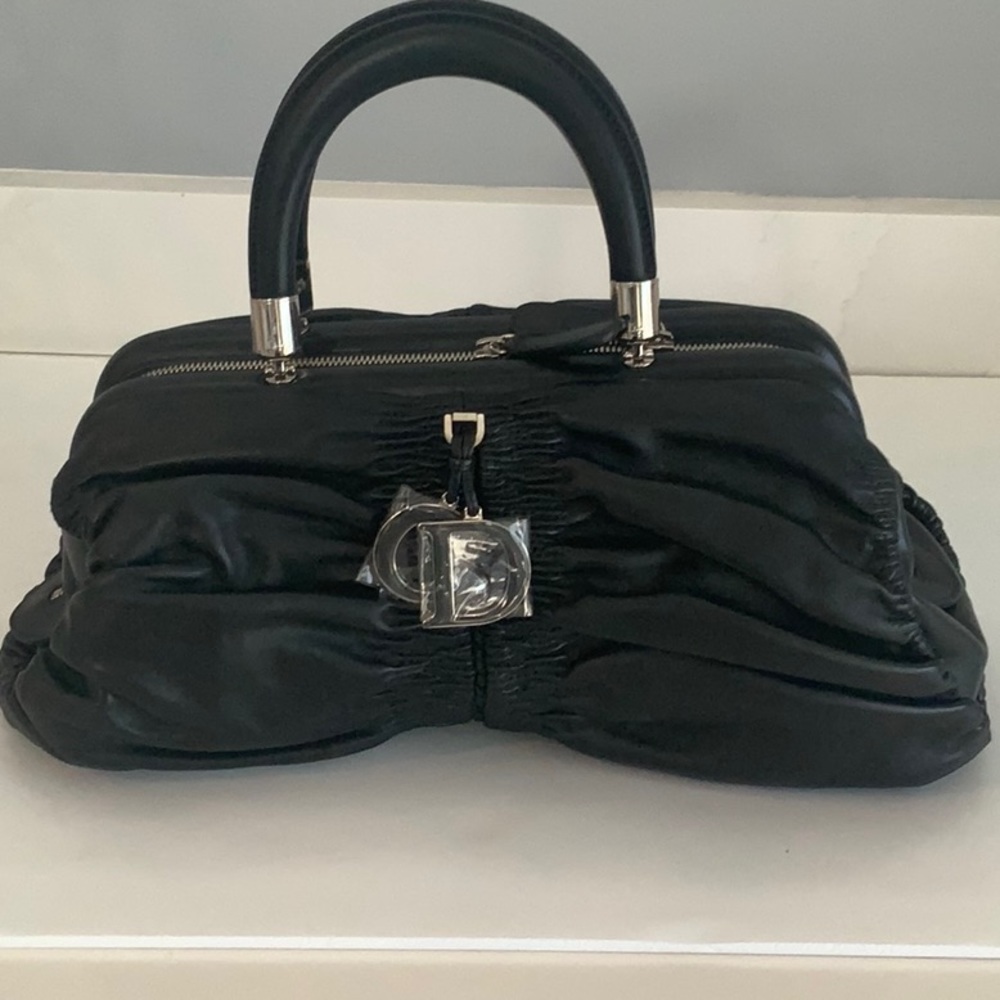 Dior Katerina East/West Bag Satchel Silver Details